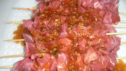 minted lamb kebabs