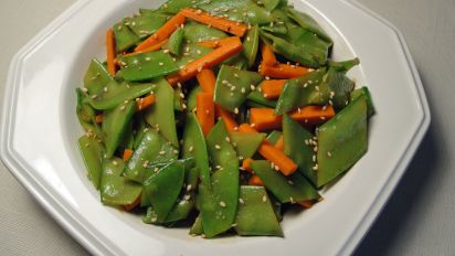 Crisp Snow Pea Salad Recipe Food Com