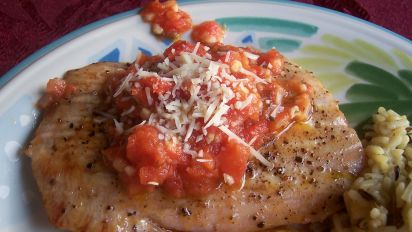 Seared Opah Moonfish With Vine Ripe Tomato Garlic Butter Recipe