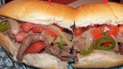Onion N Pepper Beef Steak Sandwiches Recipe Food Com