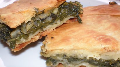 My Mum S Greek Spinach Pie Spanakopita Recipe Food Com