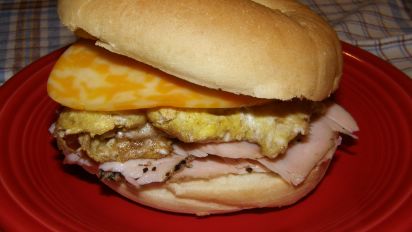 Awesome Breakfast Bagel Sandwich Recipe Food Com