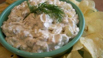 Dill Pickle Dip Recipe Food Com