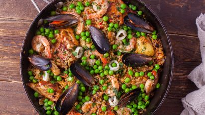 Spanish Seafood Paella Recipe Food Com