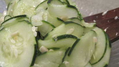 Cucumber Salad With Rice Vinegar Dressing Recipe Food Com