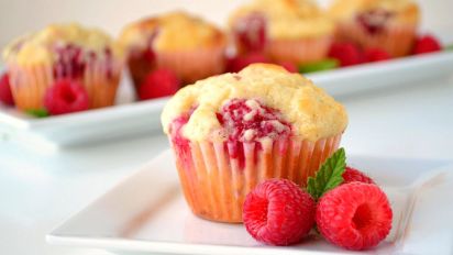 Raspberry Buttermilk Muffins Recipe Food Com
