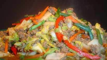 Colorful Mongolian Beef Stir Fry Recipe Food Com