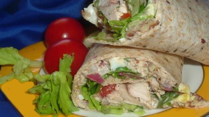 Hot Day Chicken Wrap Quick Easy Recipe Food Com