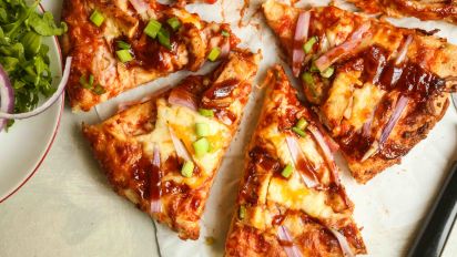 Spicy Bbq Chicken Pizza Recipe Food Com
