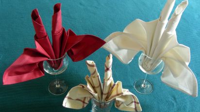 Serviette Napkin Folding Candle Fan Fold Recipe Food Com