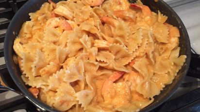 Download Lemon Garlic Shrimp With Bow Tie Pasta Recipe Food Com