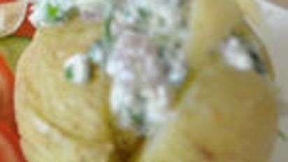 Jacket Potatoes W Herbed Cottage Cheese Diabetic Friendly Recipe