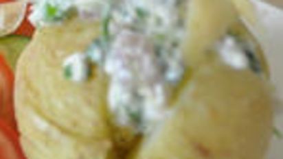 Jacket Potatoes W Herbed Cottage Cheese Diabetic Friendly Recipe