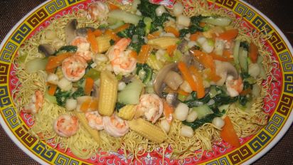 Seafood Pan Fried Noodles Recipe Food Com