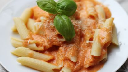 Pasta With Vodka Cream Sauce Light Recipe Food Com