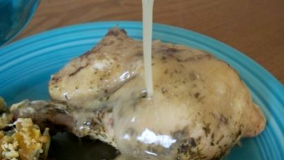 Roasted Tarragon Chicken And Gravy Recipe Food Com