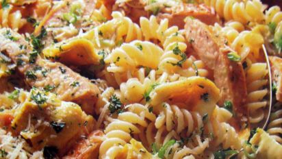 Grilled Chicken Pasta Salad With Artichoke Hearts Recipe Food Com