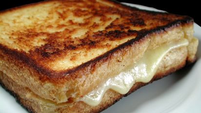 Lightly Butter Fried Cheese Sandwich Recipe Food Com