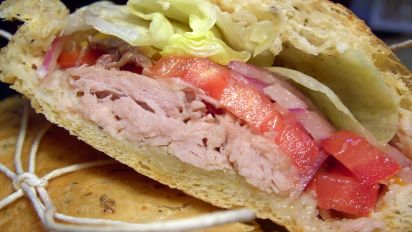 The French Picnic Baguette Pan Bagnat Recipe Food Com