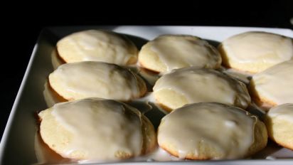 Lemon Ricotta Cookies With Lemon Glaze Recipe Food Com Place the lemons in the skillet cut side down and cook without moving until golden brown, about 3 minutes. lemon ricotta cookies with lemon glaze
