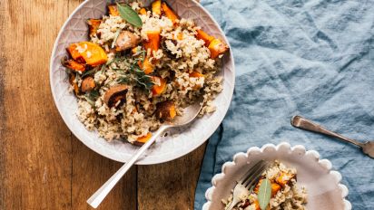 Roasted Pumpkin And Sweet Potato Pilau Recipe Food Com