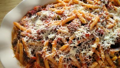 Meaty Mostaccioli Recipe Food Com
