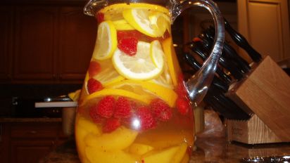 Peach Raspberry Sangria Recipe Food Com