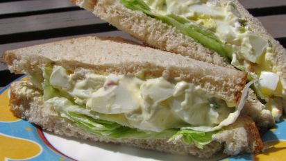 Creamy Egg Salad Sandwiches Recipe Food Com