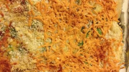 Vegan Broccoli Cauliflower Casserole Recipe Food Com Oven baked broccoli and cauliflower steaks vegan broccoli cauliflower casserole