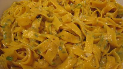 making pasta for baby