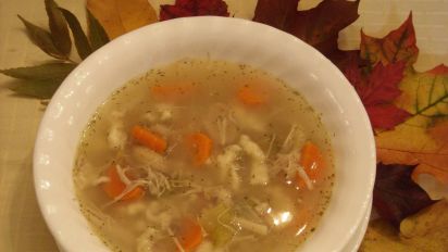 Farmhouse Chicken Soup With Spaetzle Recipe Food Com