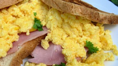 Ham Cheese Egg Cream Cheese Sandwich Recipe Food Com