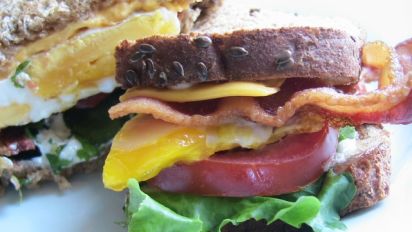 Blt Fried Egg And Cheese Sandwich Recipe Food Com