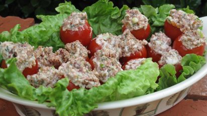 Blt Bites Stuffed Cherry Tomatoes Recipe Food Com