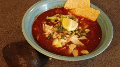 Pozole Rojo Pork And Hominy Stew Recipe Food Com
