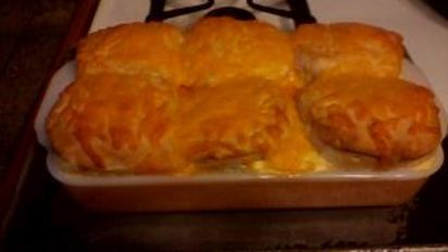 Cheesy Chicken And Biscuit Casserole Recipe Food Com