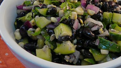 Cool Cucumber And Black Bean Summer Salad Recipe Low Cholesterol Food Com 1 can black beans (drained and rinsed). cool cucumber and black bean summer salad
