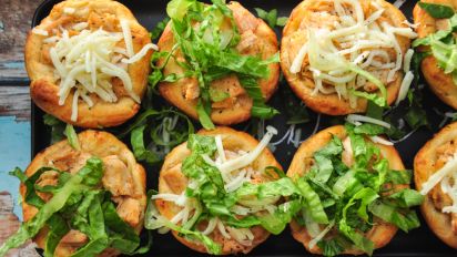 Mini Chicken Caesar Salad Cups Recipe Food Com