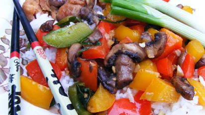 Stir Fry Mushrooms And Bell Peppers Recipe Food Com Sauteed brussels sprout slaw with sweet peppers. stir fry mushrooms and bell peppers