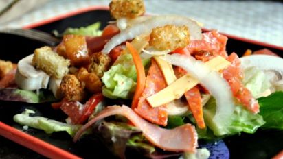 Italian Chef Salad Bread Bowl Recipe Food Com