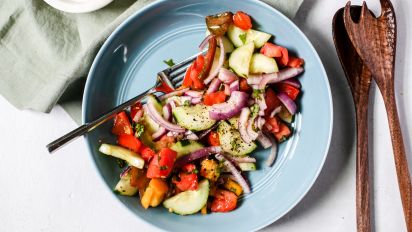 Healthy Cucumber Tomato Salad Recipe Food Com