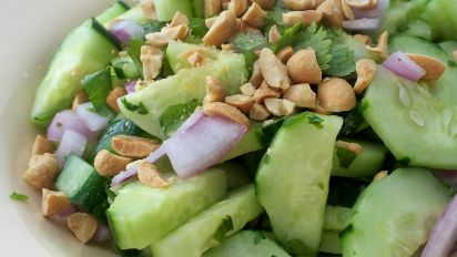 Thai Sweet And Sour Cucumber Salad Recipe Thai Food Com