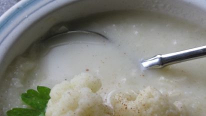 Creamy Cauliflower Soup Ww Friendly Recipe Food Com Soup is a filling meal and can be loaded with veggies too! food com
