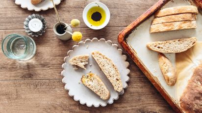 Ciabatta Italian Slipper Bread Recipe Genius Kitchen