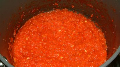 Turkish Red Pepper Paste Recipe Food Com Traditionally the peppers are pounded with only salt and laid out in the sun to dry to form a thick paste. turkish red pepper paste