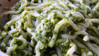 Easy Pesto Shirataki Noodles Recipe Food Com They are made from a konjac plant and contain no carbs and zero calories! easy pesto shirataki noodles