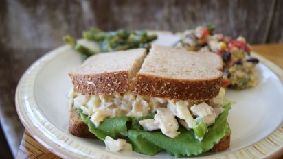 Crunchy Chicken Apple Salad Sandwiches Recipe Food Com