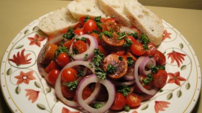 Tomato And Chorizo Salad Recipe Food Com