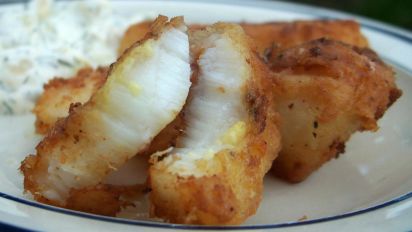 deep fried halibut