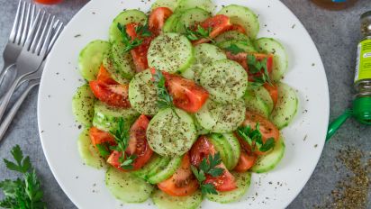 Tomato And Cucumber Salad Recipe Food Com